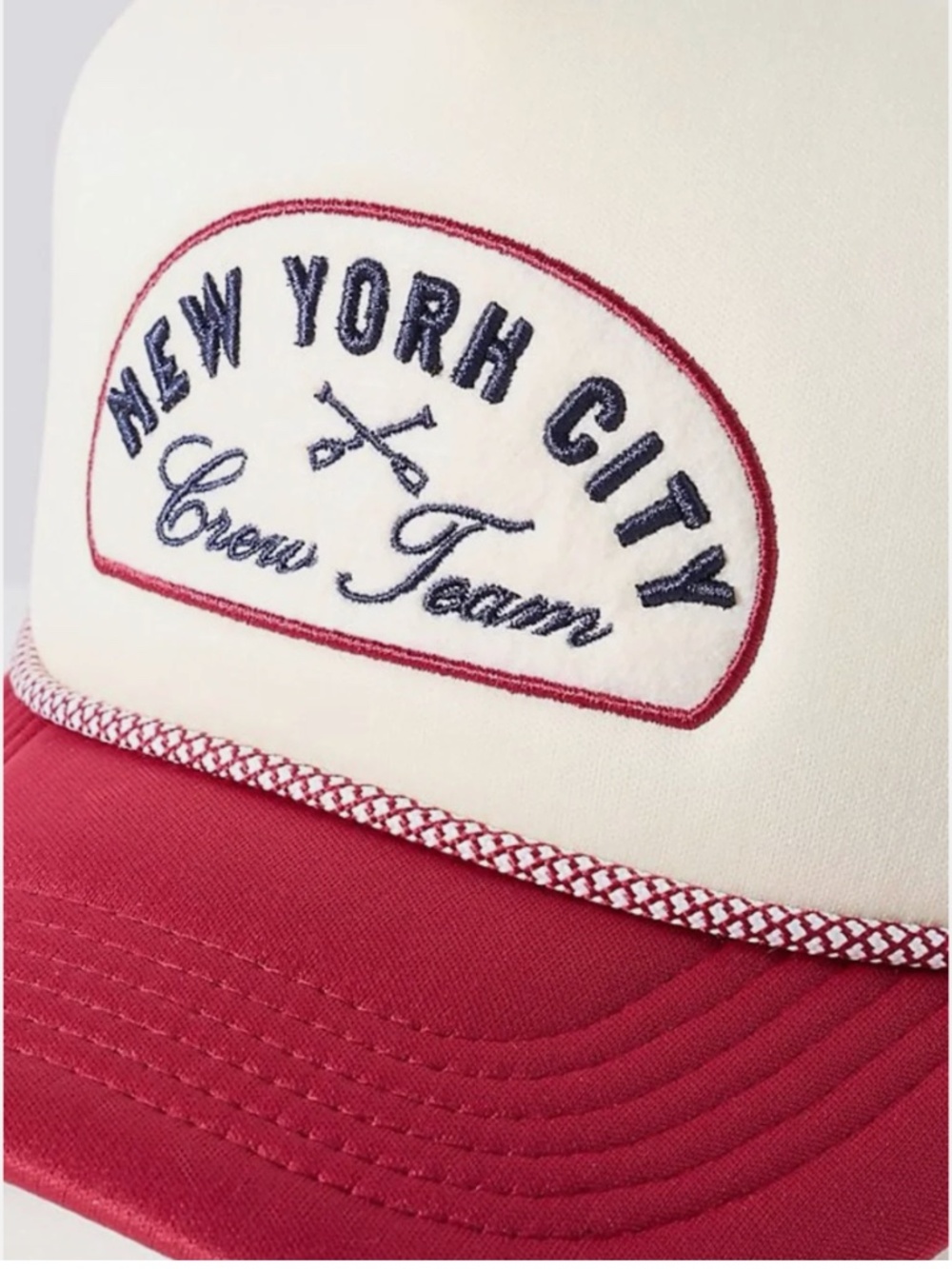 NWT ANTHROPOLOGIE FALL PATCH TRUCKER HAT